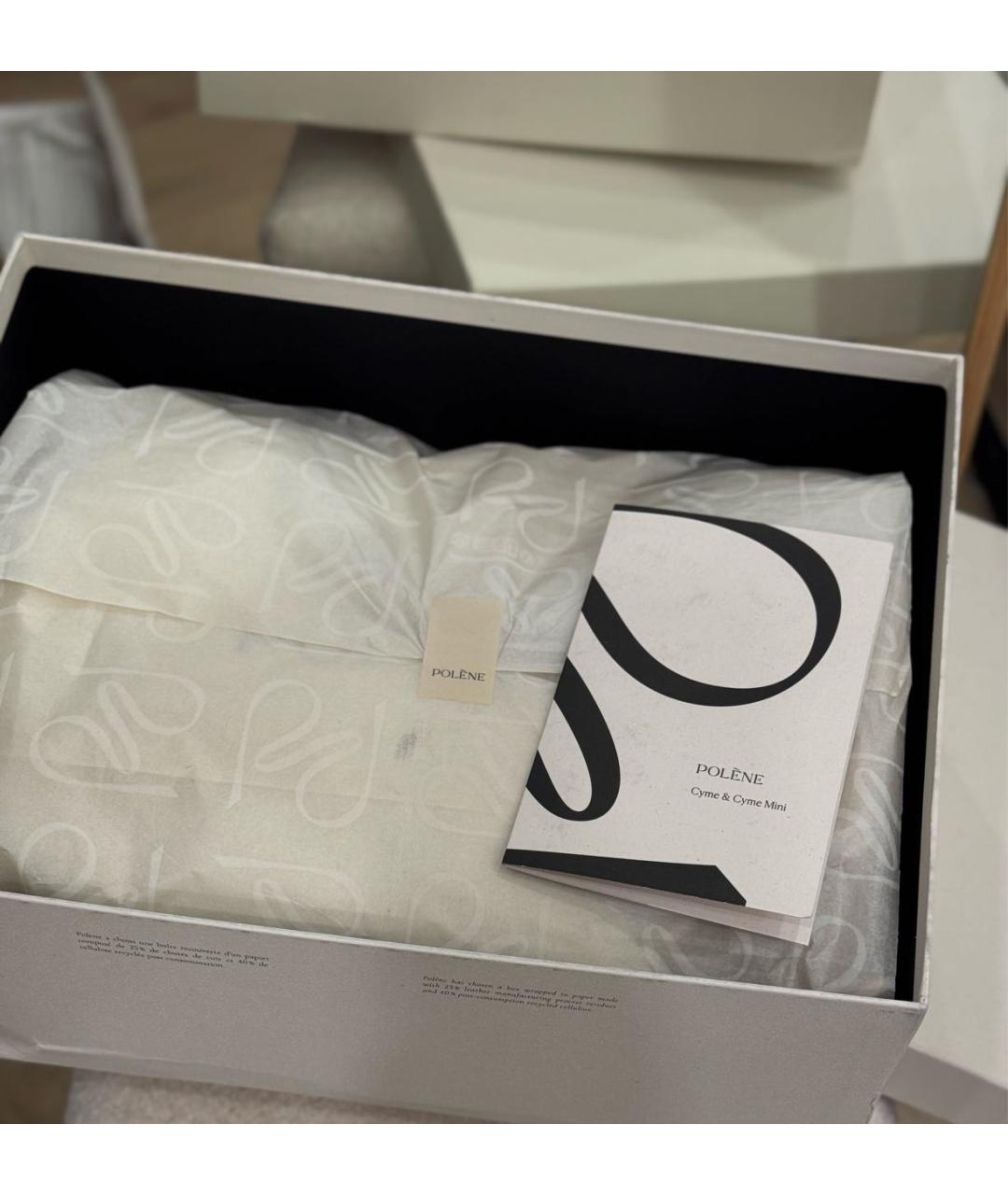 POLENE Коричневая кожаная сумка тоут, фото 7