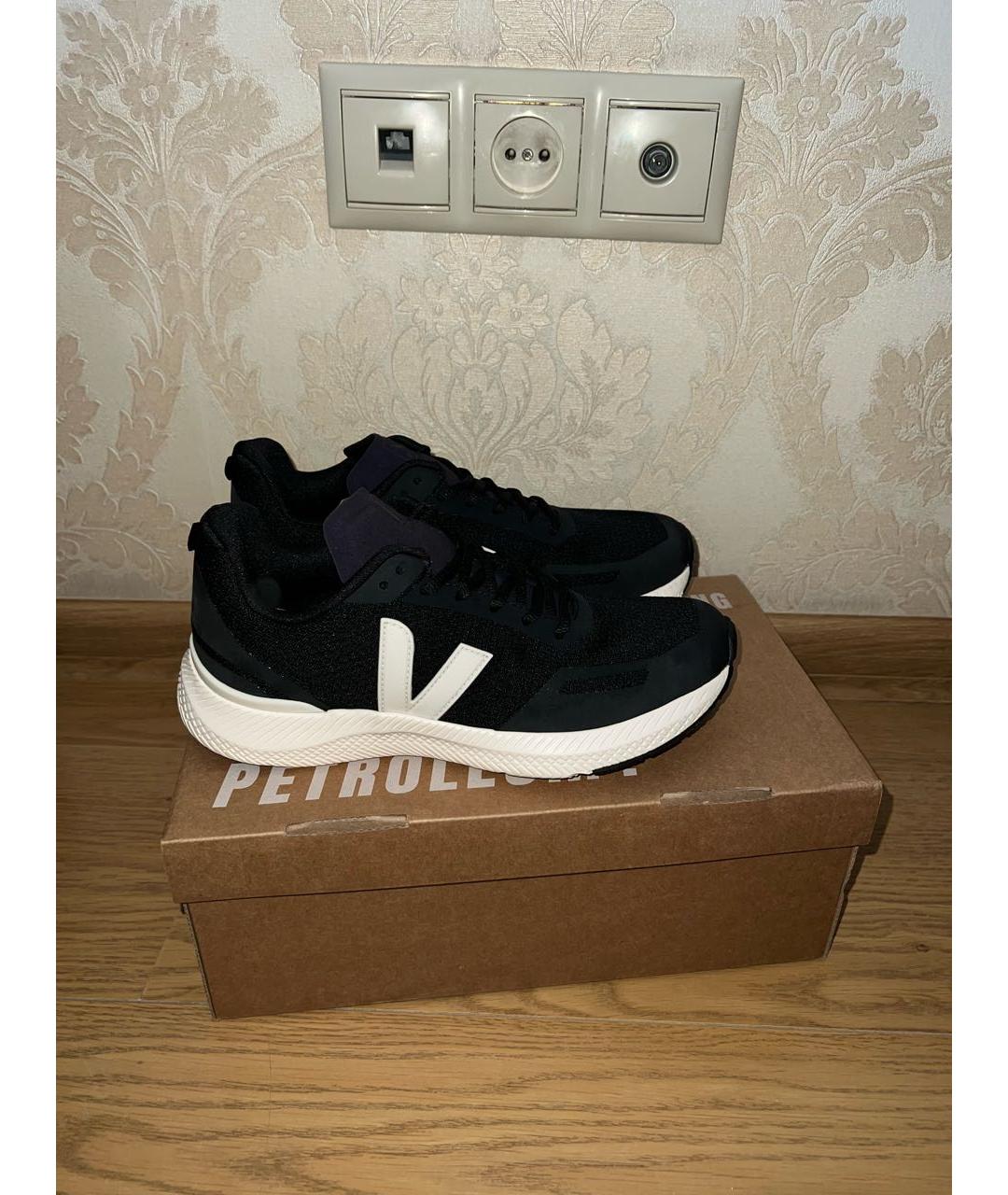VEJA Черные текстильные кроссовки, фото 6