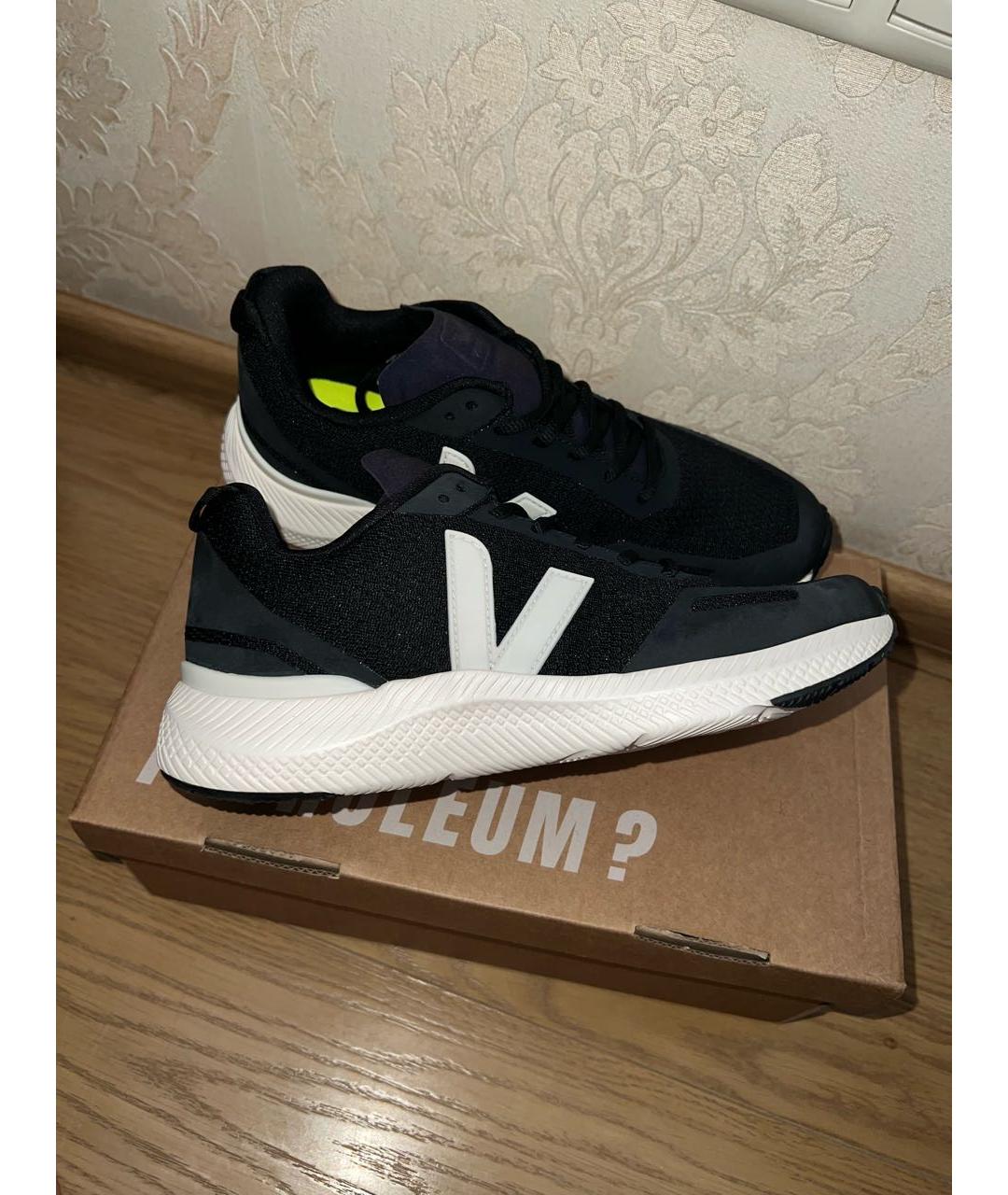 VEJA Черные текстильные кроссовки, фото 3