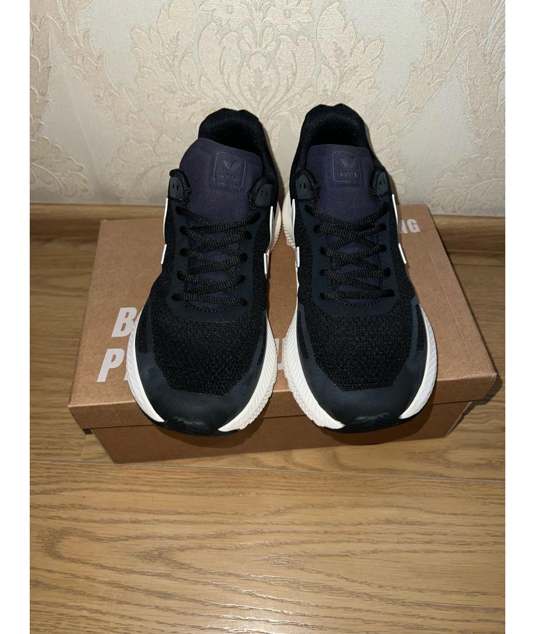 VEJA Черные текстильные кроссовки, фото 4