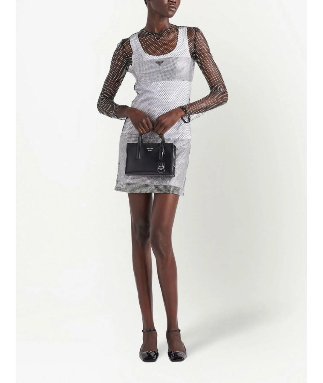 PRADA Белое хлопковое повседневное платье, фото 5