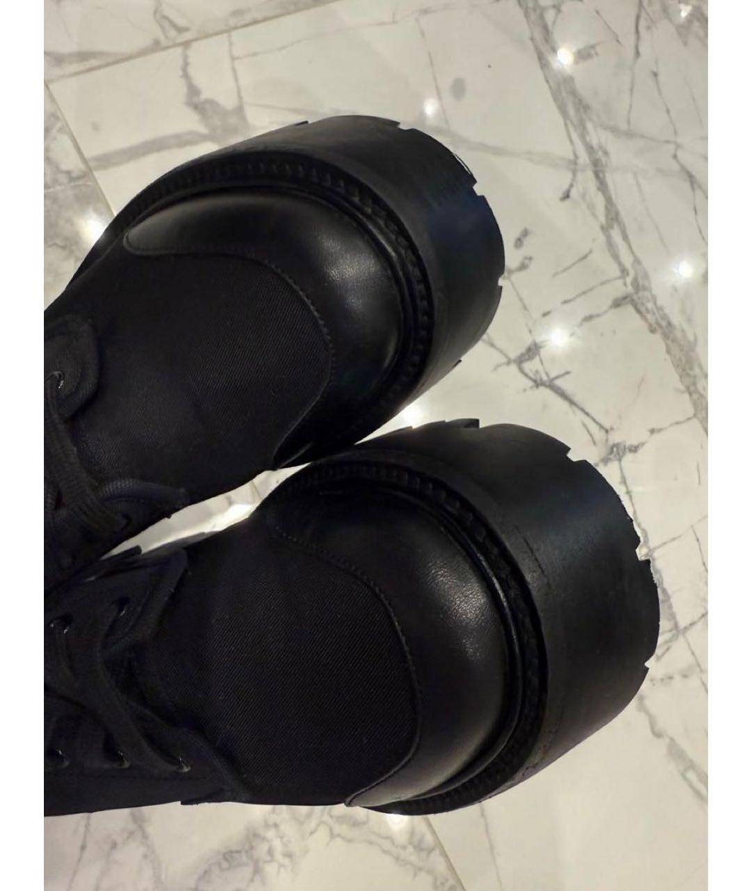 CELINE Черные текстильные ботинки, фото 3