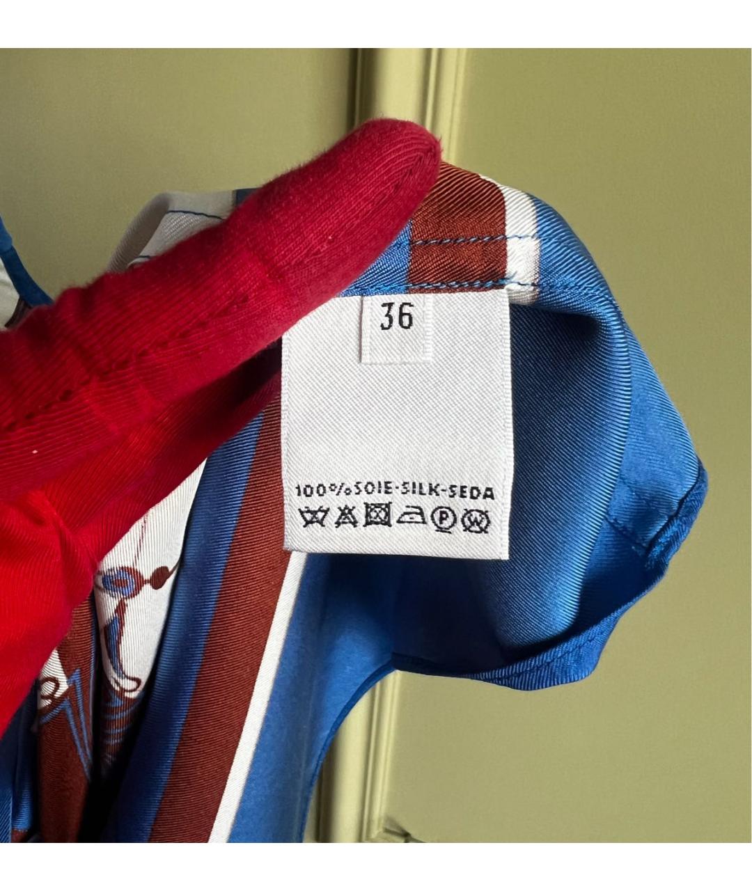 HERMES Шелковый костюм с юбками, фото 7