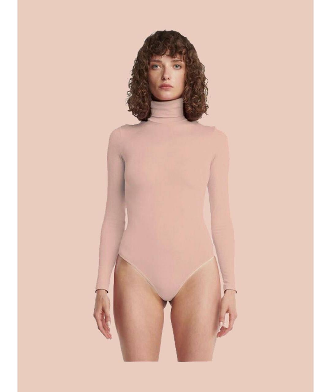 WOLFORD Розовая вискозная водолазка, фото 2