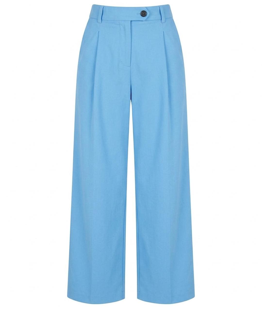 ARKET Голубые шерстяные брюки широкие, фото 1