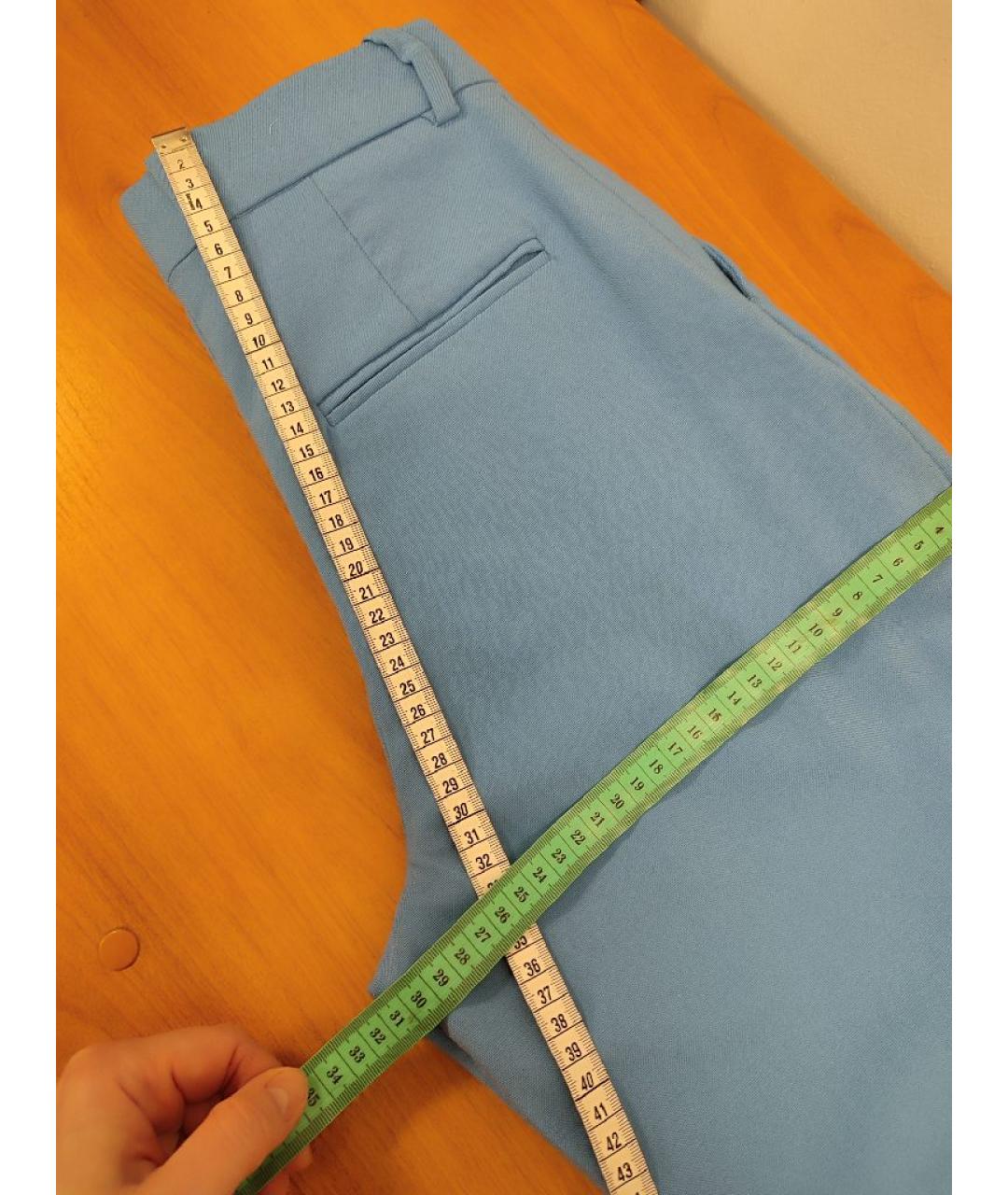 ARKET Голубые шерстяные брюки широкие, фото 7