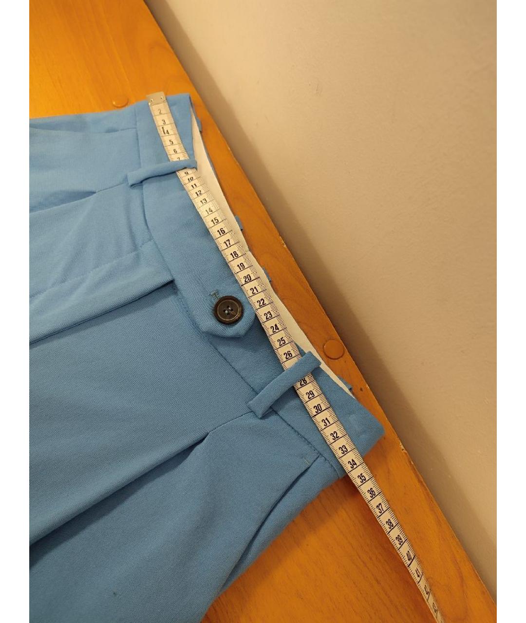 ARKET Голубые шерстяные брюки широкие, фото 6