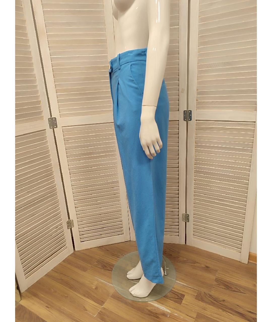 ARKET Голубые шерстяные брюки широкие, фото 4