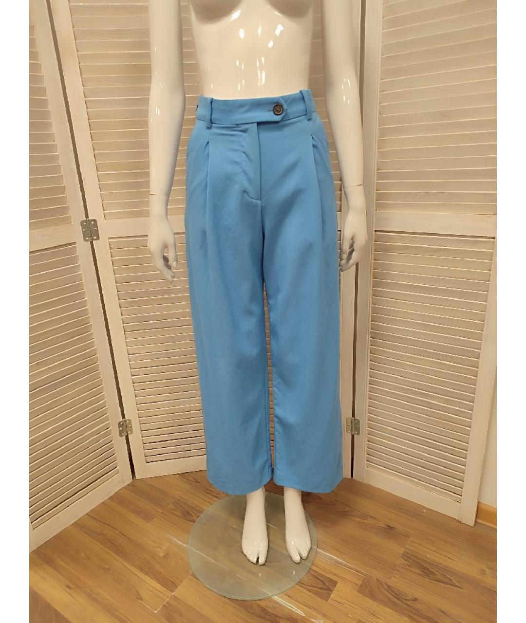 ARKET Голубые шерстяные брюки широкие, фото 10