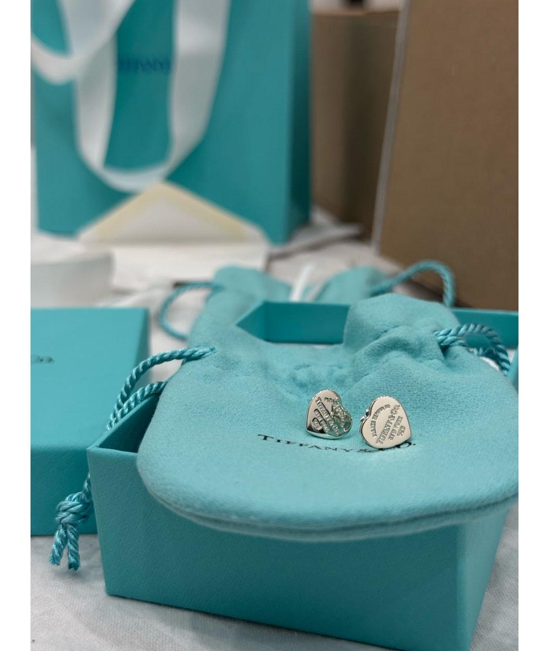 TIFFANY&CO Серебряные серебряные серьги, фото 4