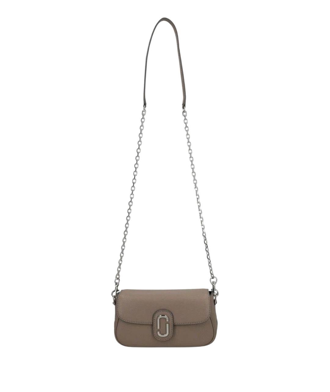 MARC JACOBS Серая кожаная сумка через плечо, фото 1