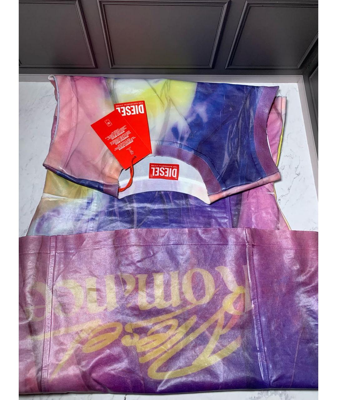 DIESEL Мульти полиэстеровое коктейльное платье, фото 8