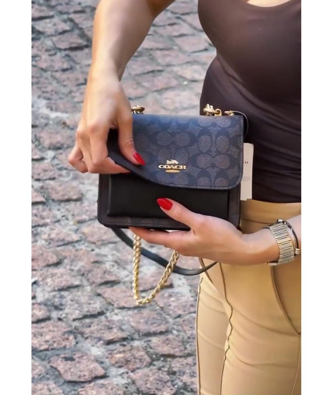 COACH Коричневая сумка через плечо, фото 7