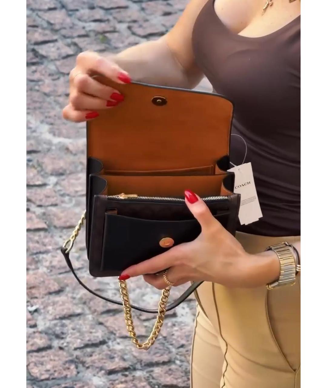 COACH Коричневая сумка через плечо, фото 8