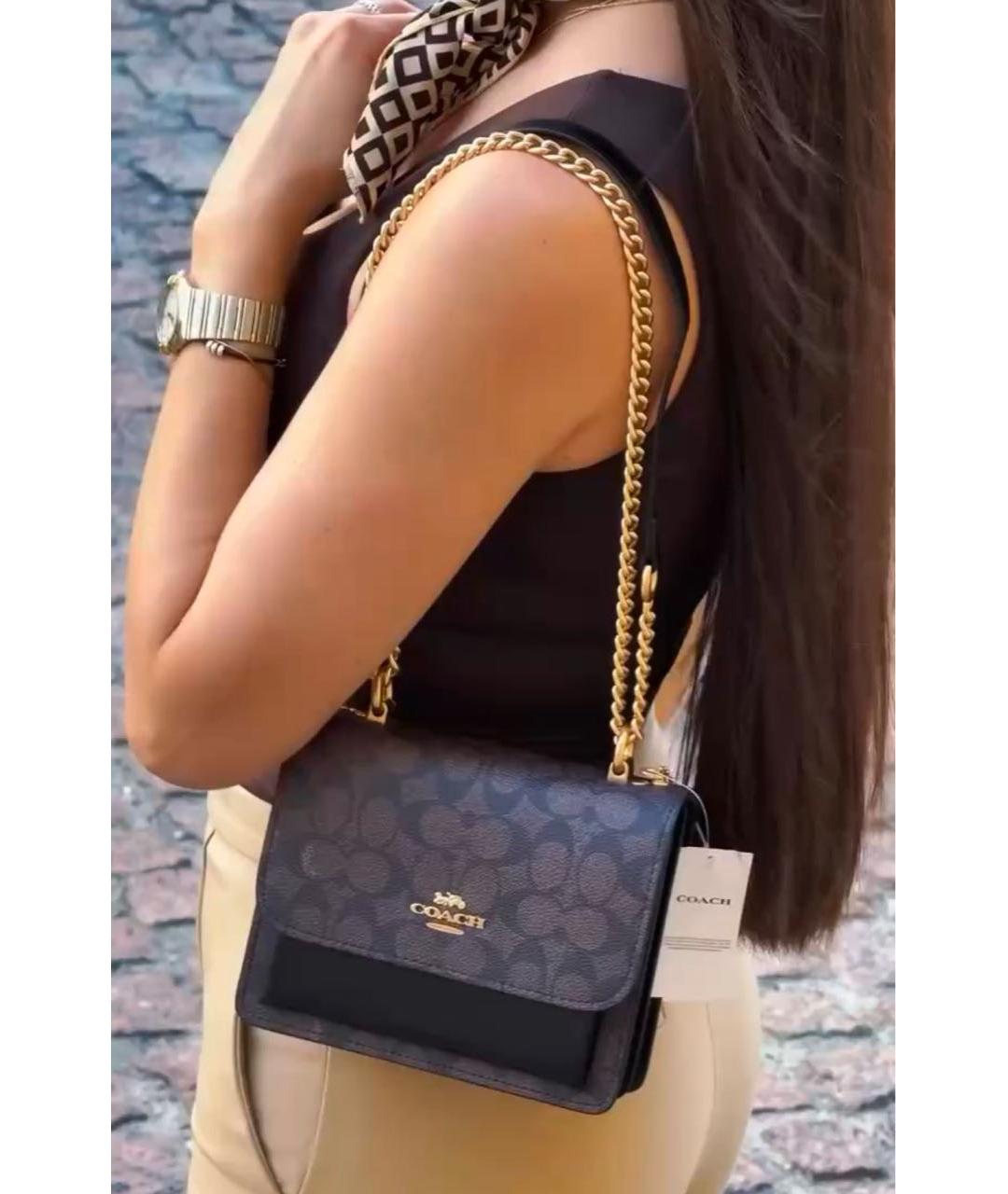 COACH Коричневая сумка через плечо, фото 6