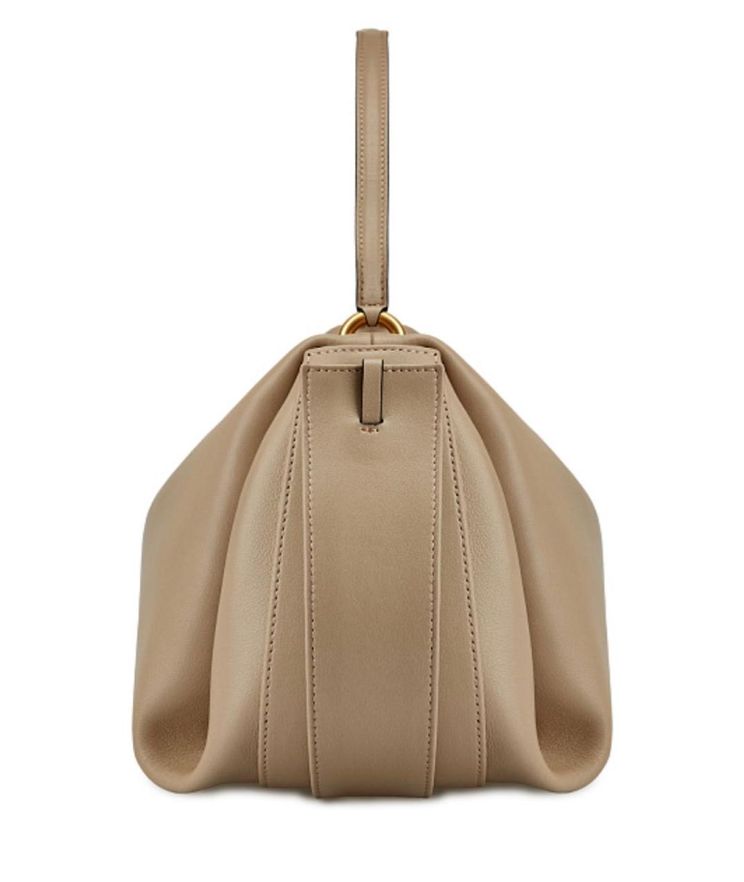 NEOUS Бежевая кожаная сумка с короткими ручками, фото 3