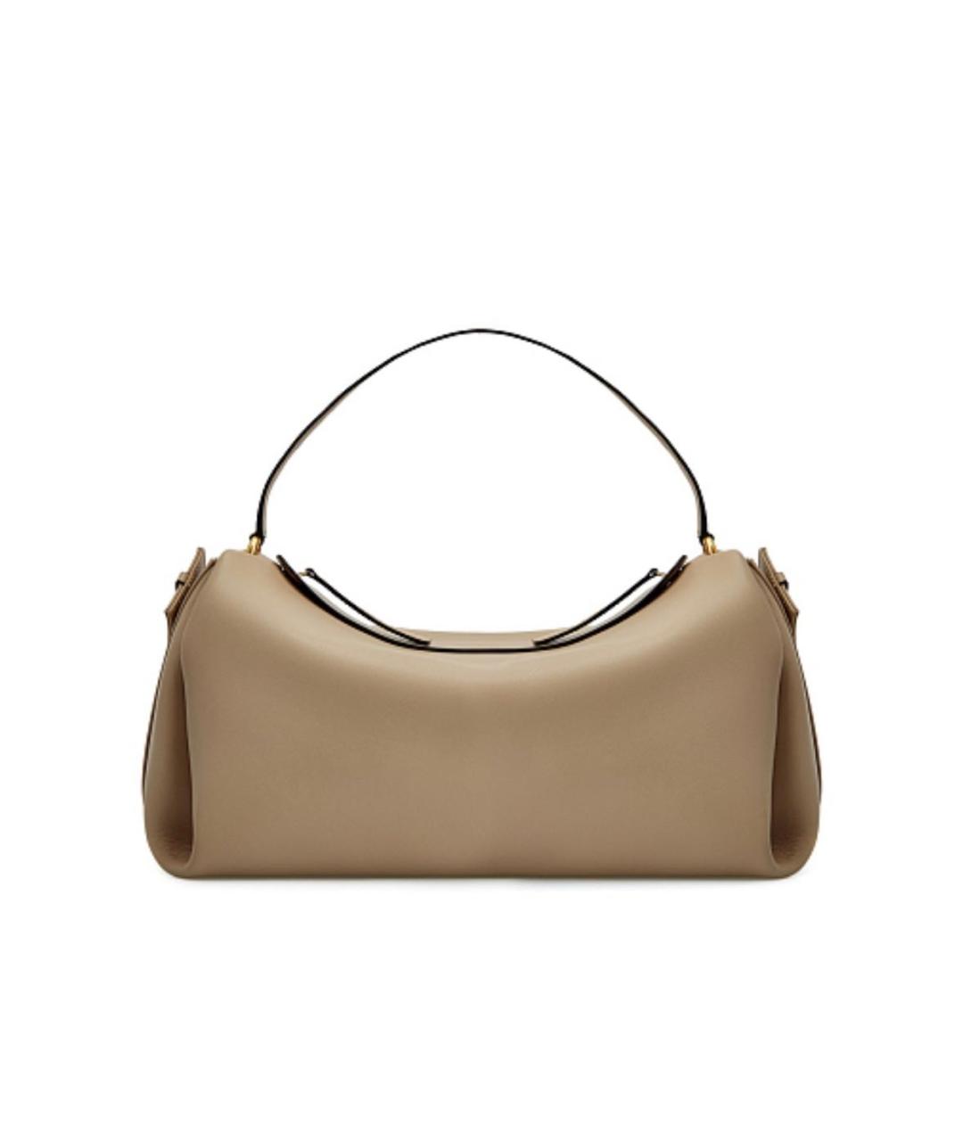 NEOUS Бежевая кожаная сумка с короткими ручками, фото 8