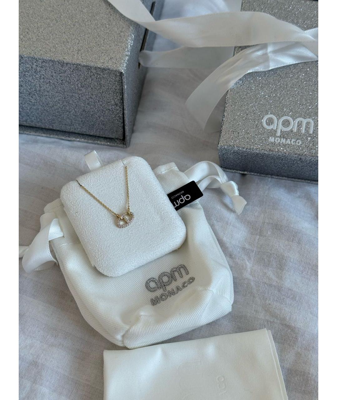 APM Monaco Золотое серебряное колье, фото 3