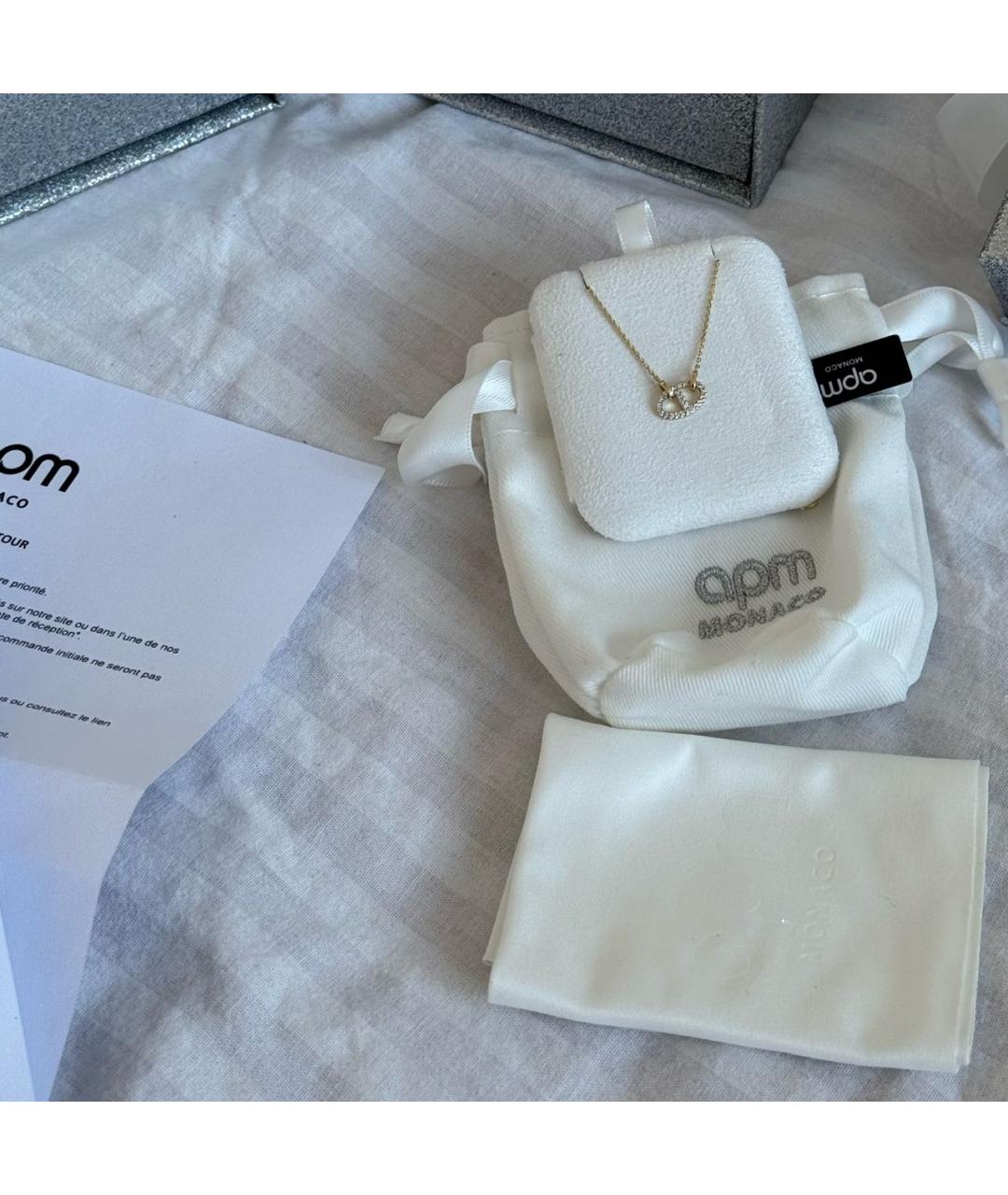 APM Monaco Золотое серебряное колье, фото 5