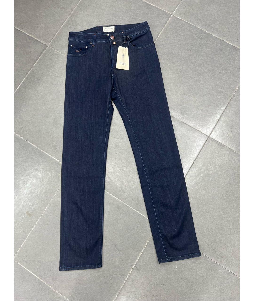 JACOB COHEN Синие хлопко-эластановые джинсы, фото 4