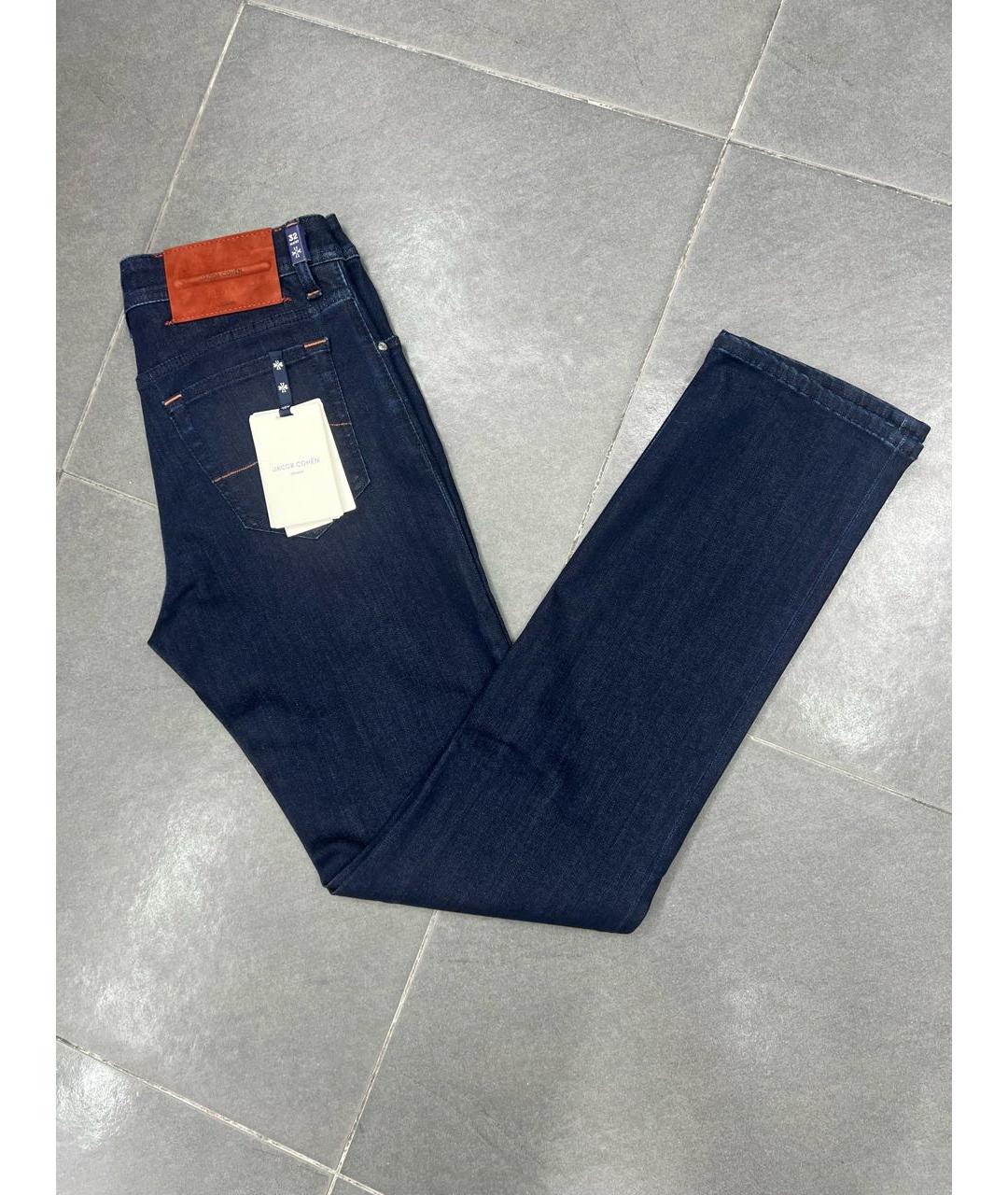 JACOB COHEN Синие хлопко-эластановые джинсы, фото 3