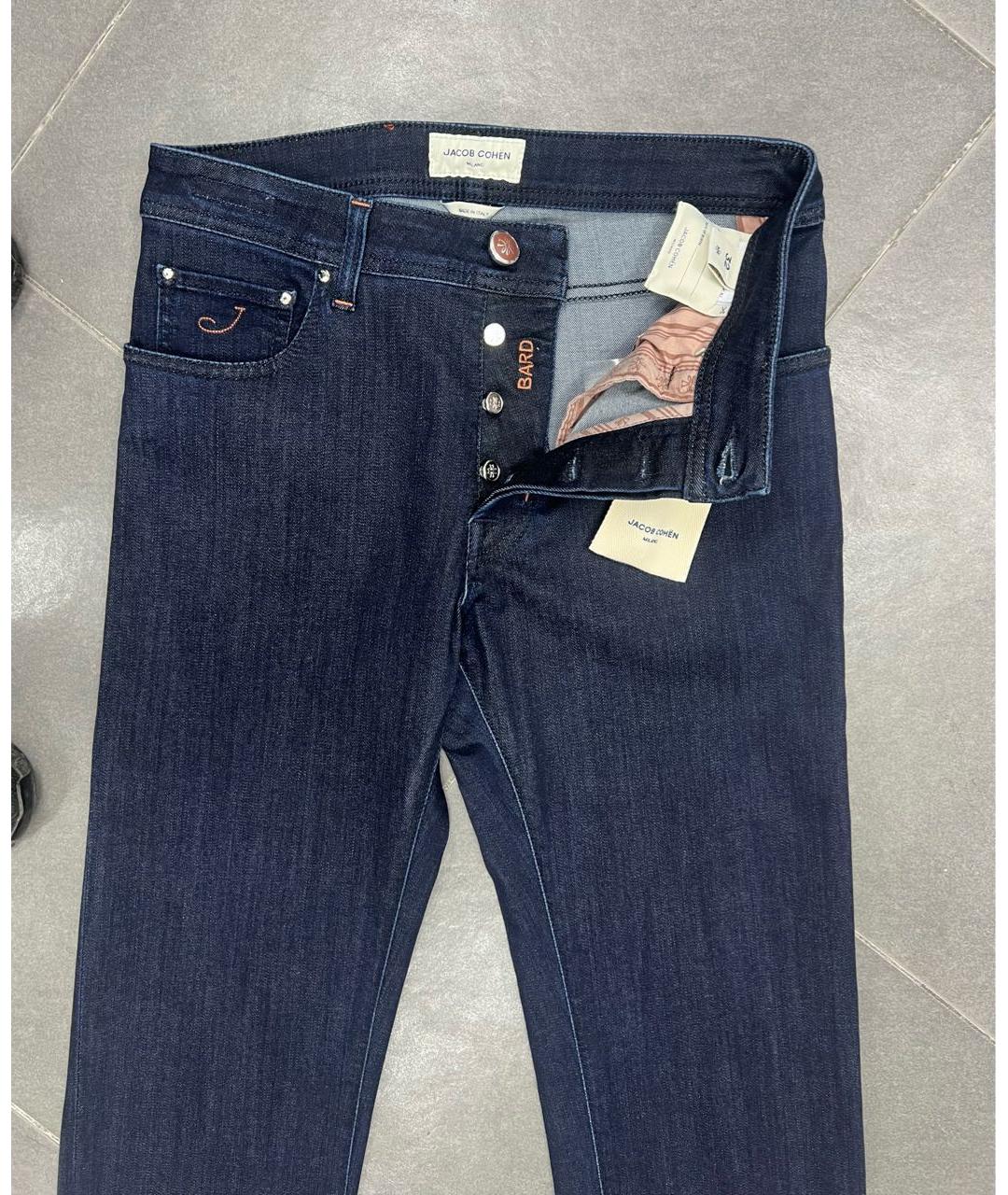 JACOB COHEN Синие хлопко-эластановые джинсы, фото 2