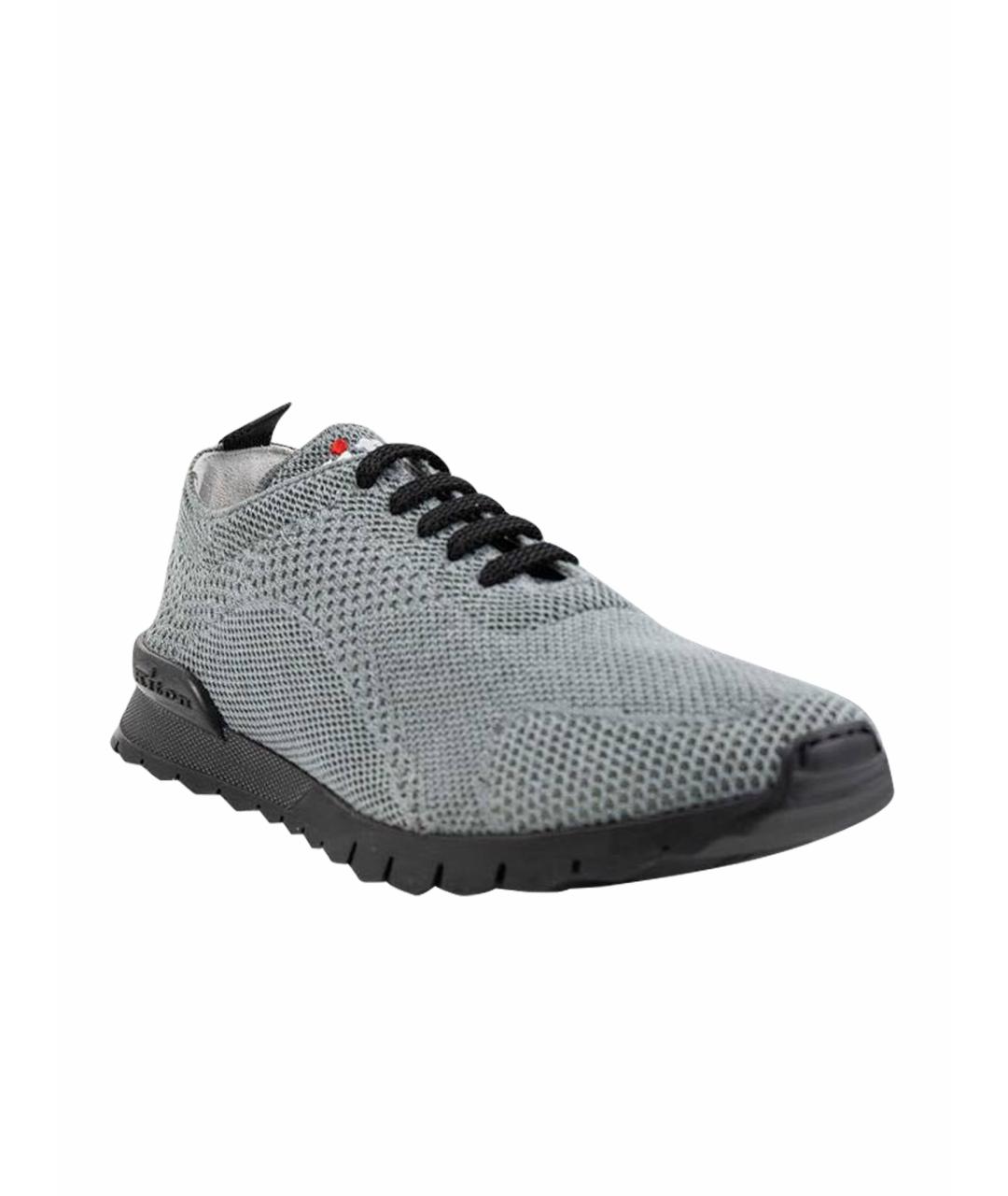 KITON Серые низкие кроссовки / кеды, фото 1