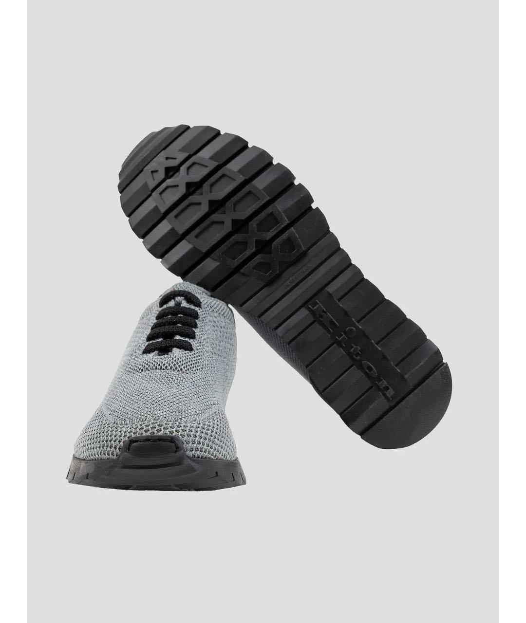 KITON Серые низкие кроссовки / кеды, фото 4