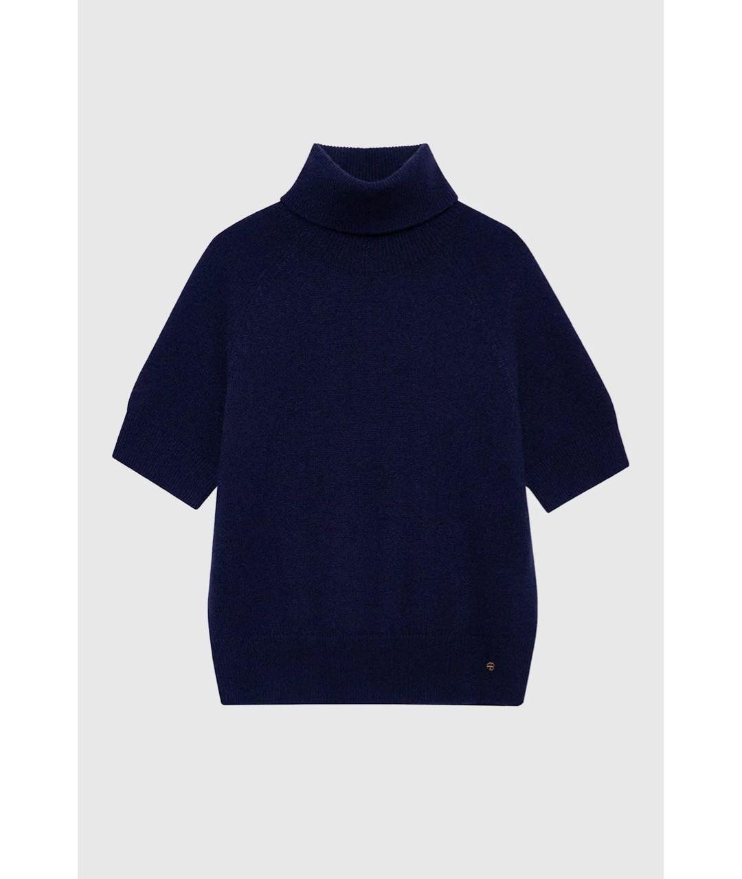 ANINE BING Темно-синий кашемировый джемпер / свитер, фото 5