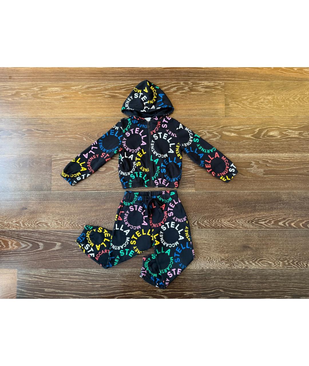 STELLA MCCARTNEY KIDS Черный хлопковый комплект, фото 9