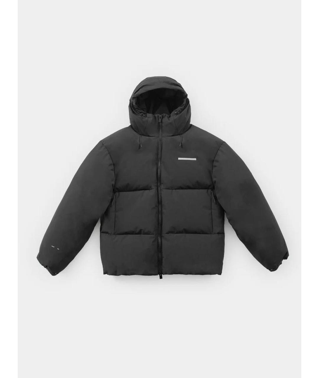 HELIOT EMIL Черный полиэстеровый пуховик, фото 6
