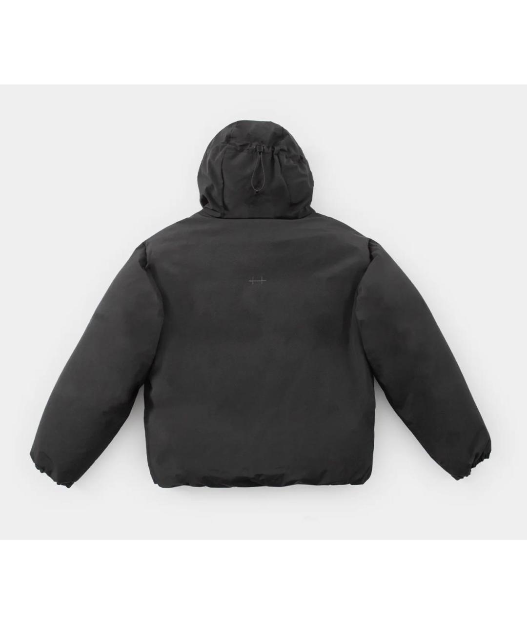 HELIOT EMIL Черный полиэстеровый пуховик, фото 4