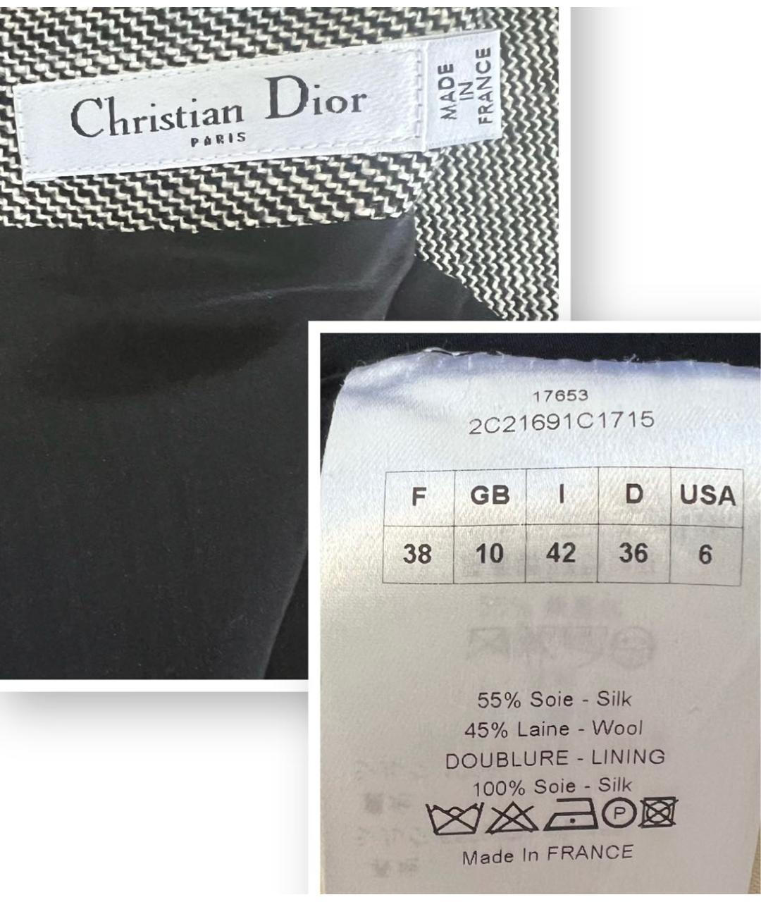 CHRISTIAN DIOR Серое шелковое коктейльное платье, фото 5