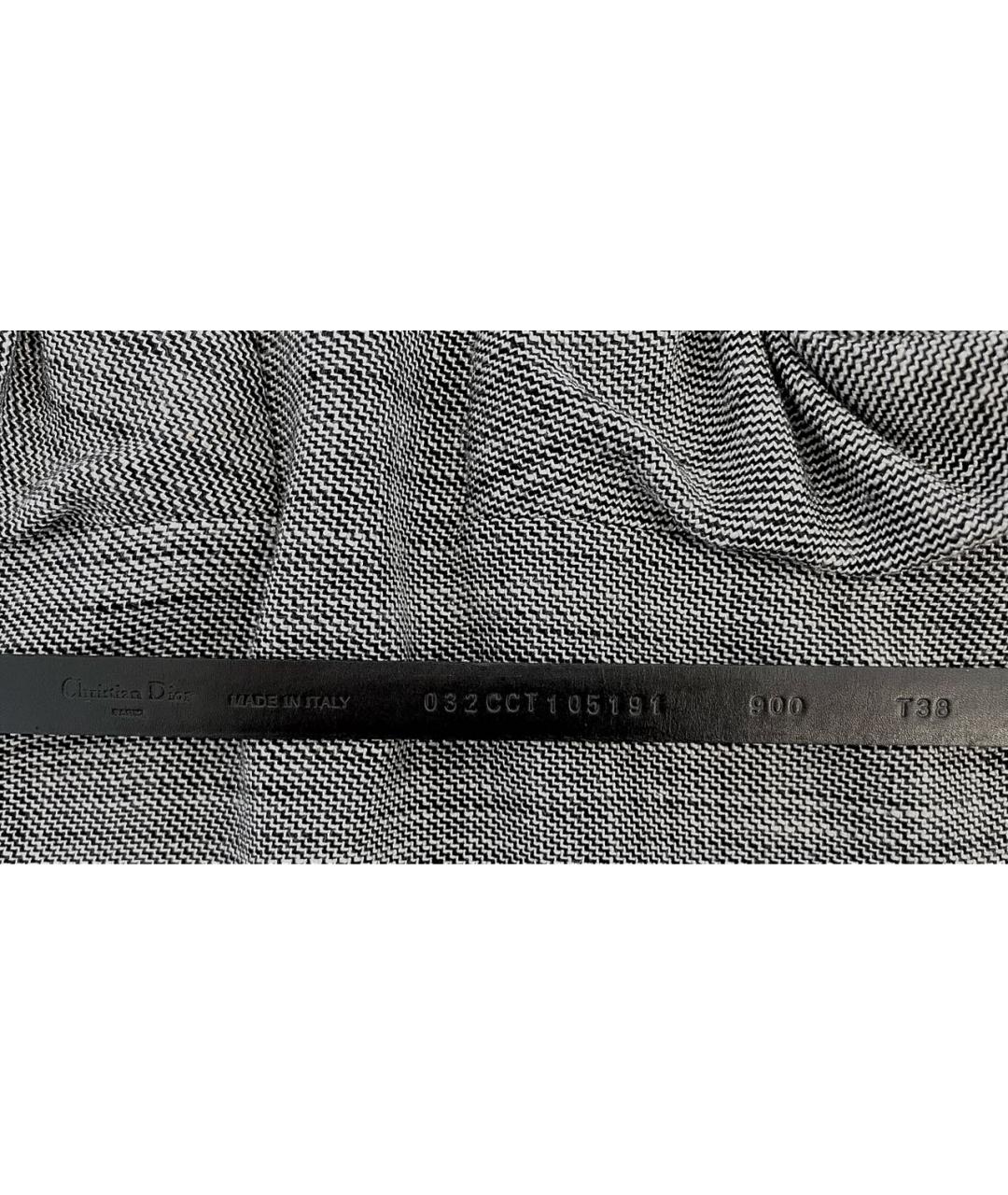 CHRISTIAN DIOR Серое шелковое коктейльное платье, фото 8