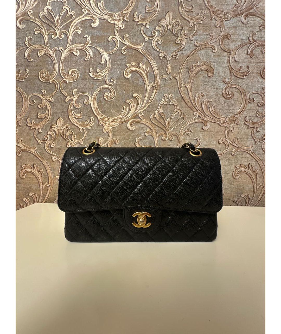 CHANEL Черная кожаная сумка через плечо, фото 9