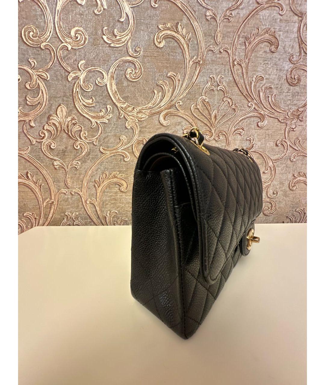 CHANEL Черная кожаная сумка через плечо, фото 2