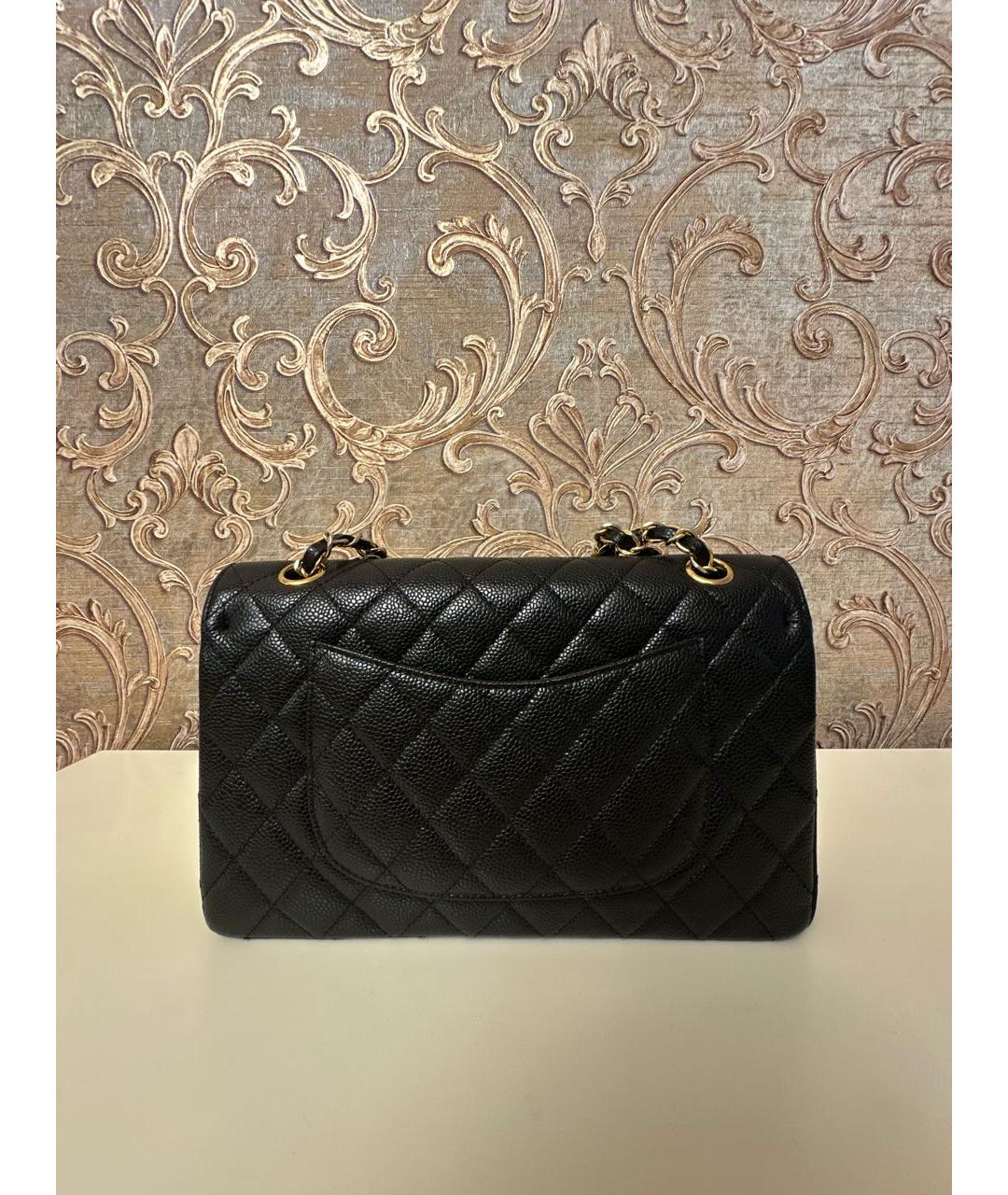 CHANEL Черная кожаная сумка через плечо, фото 3