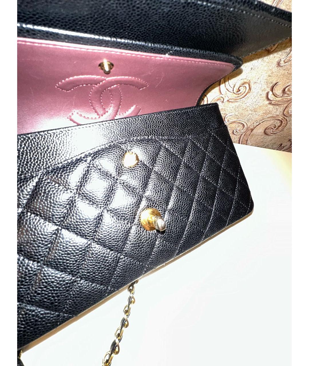CHANEL Черная кожаная сумка через плечо, фото 7