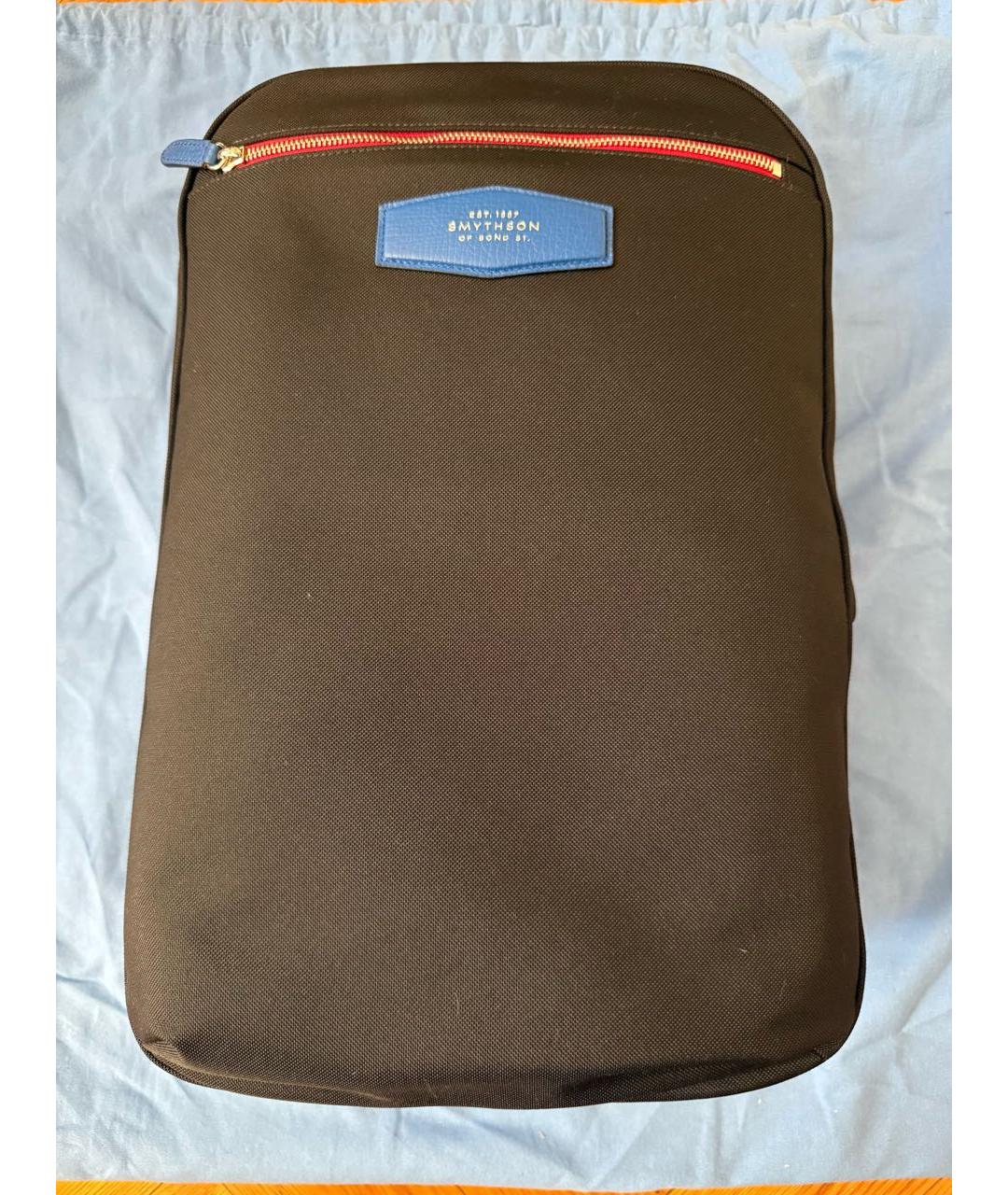 SMYTHSON Черный синтетический рюкзак, фото 3