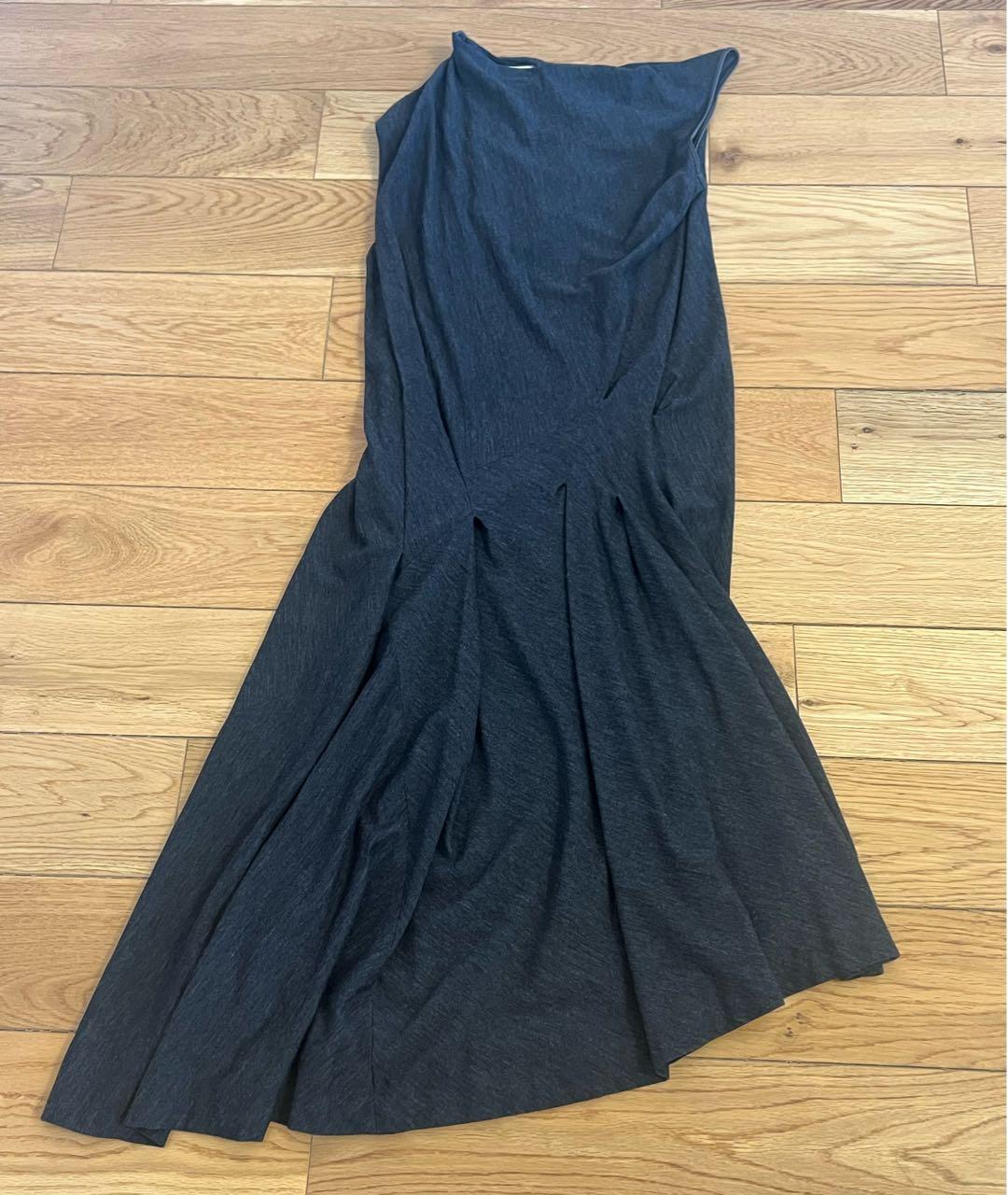 BRUNELLO CUCINELLI Серое шерстяное платье, фото 8