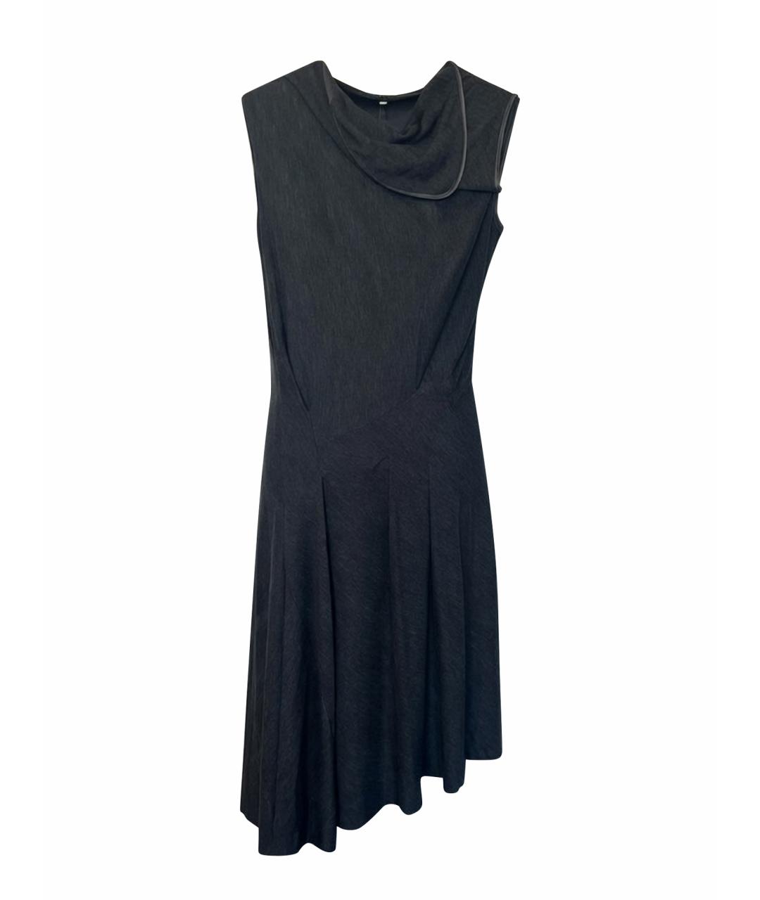 BRUNELLO CUCINELLI Серое шерстяное платье, фото 1