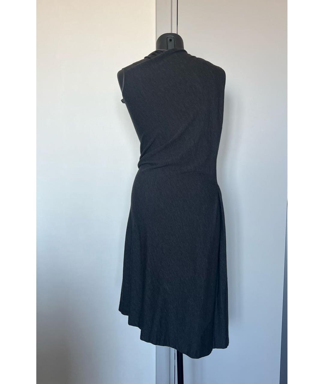 BRUNELLO CUCINELLI Серое шерстяное платье, фото 3