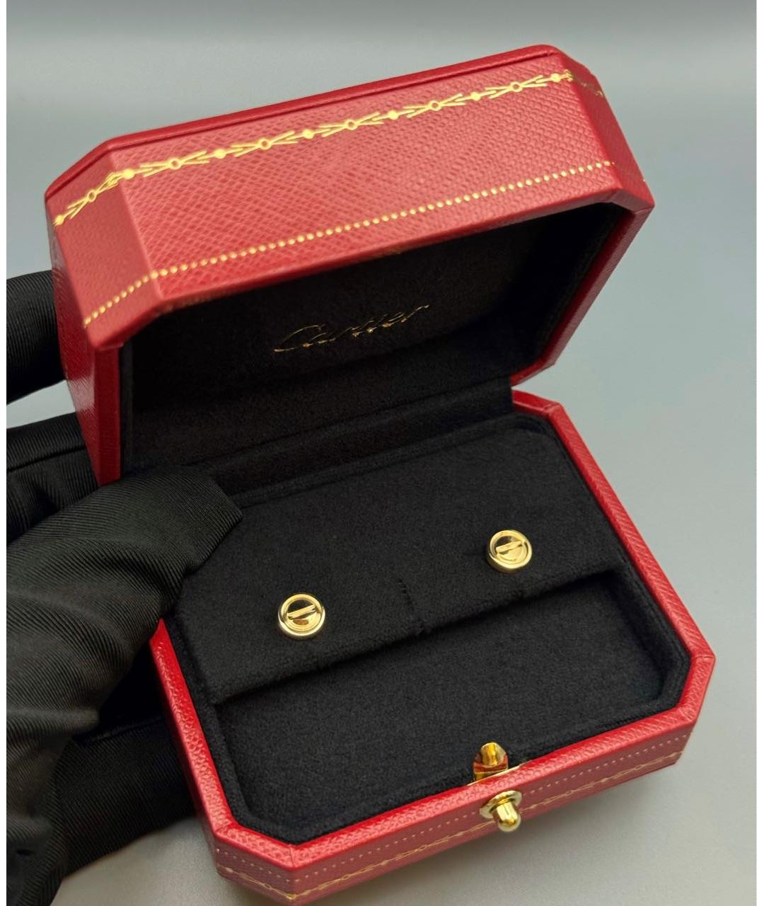 CARTIER Золотые серьги из желтого золота, фото 3