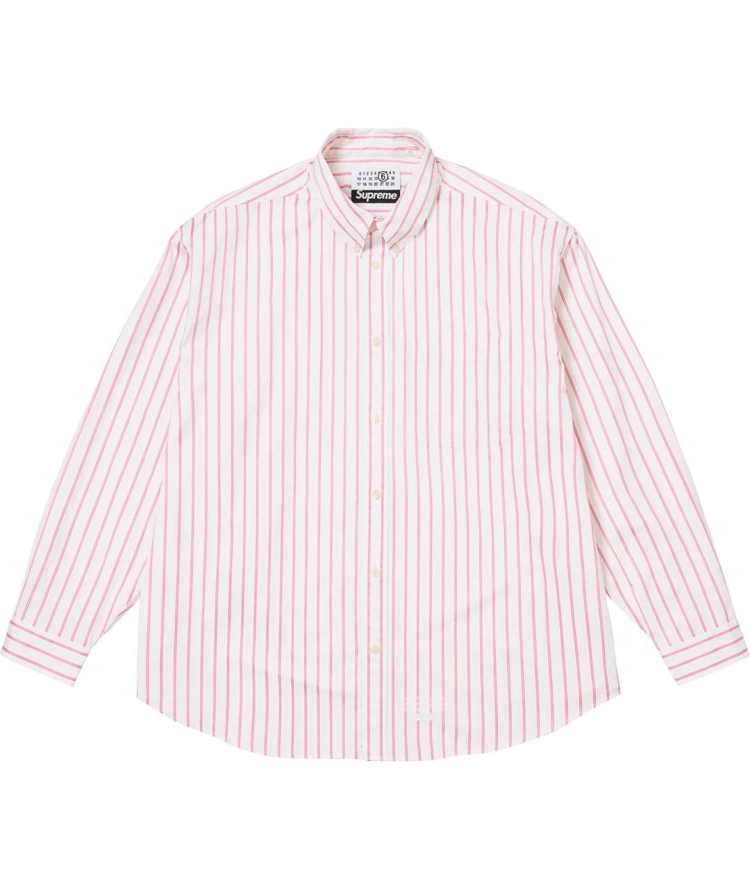 SUPREME Белая хлопковая рубашка, фото 1