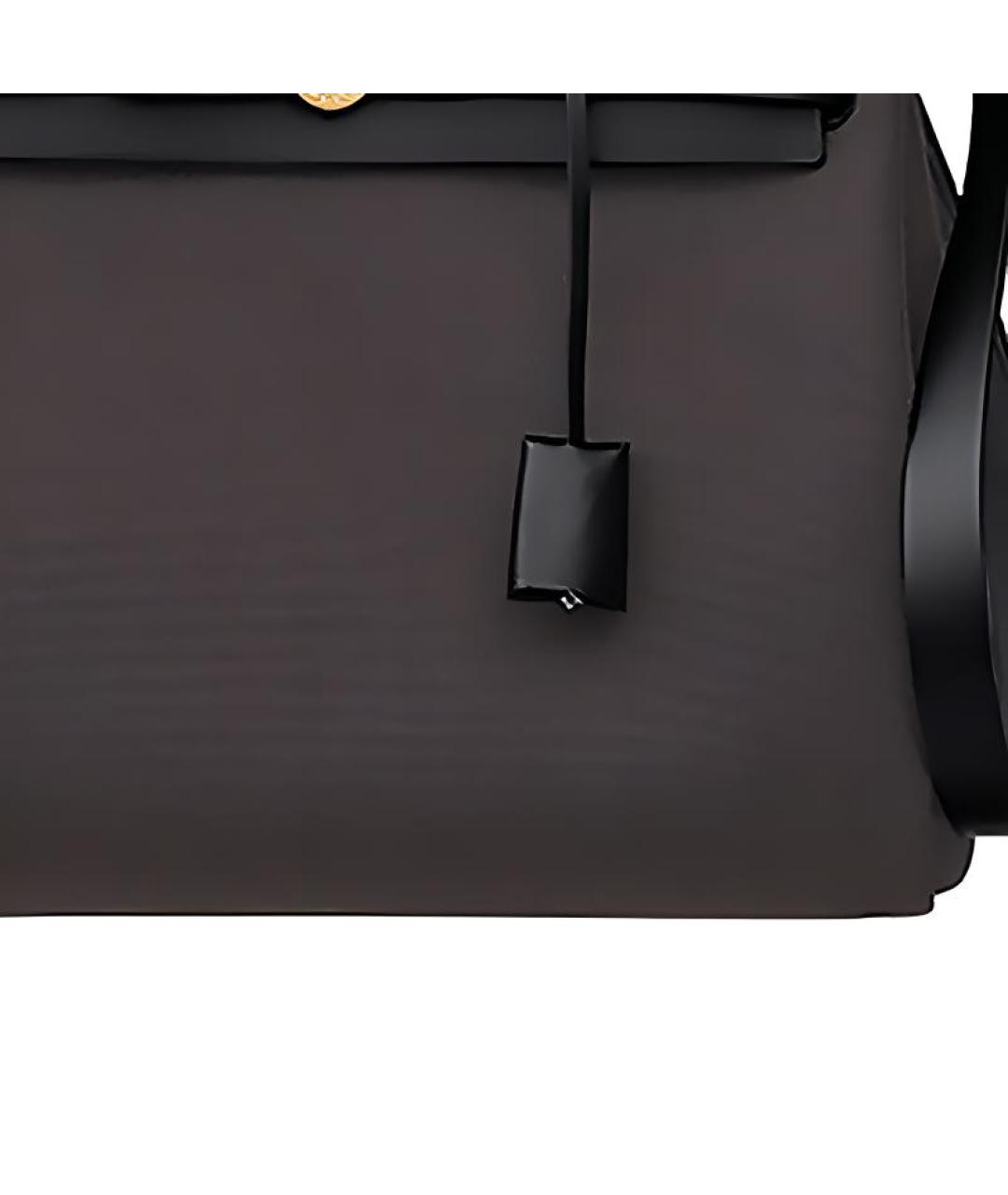 HERMES Черная сумка с короткими ручками, фото 5