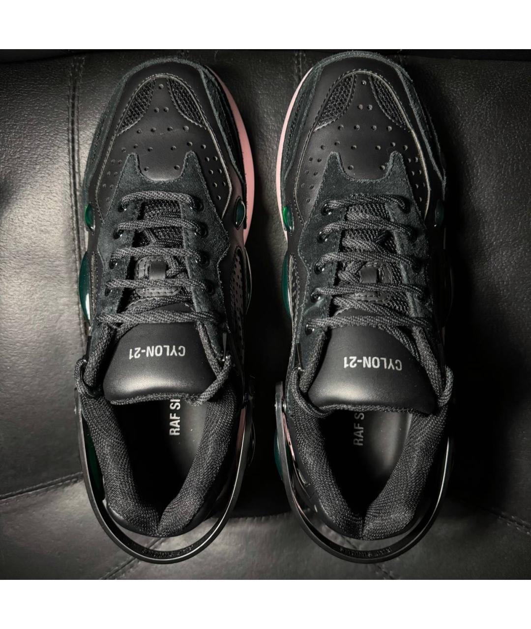 RAF SIMONS Черные текстильные кроссовки, фото 7
