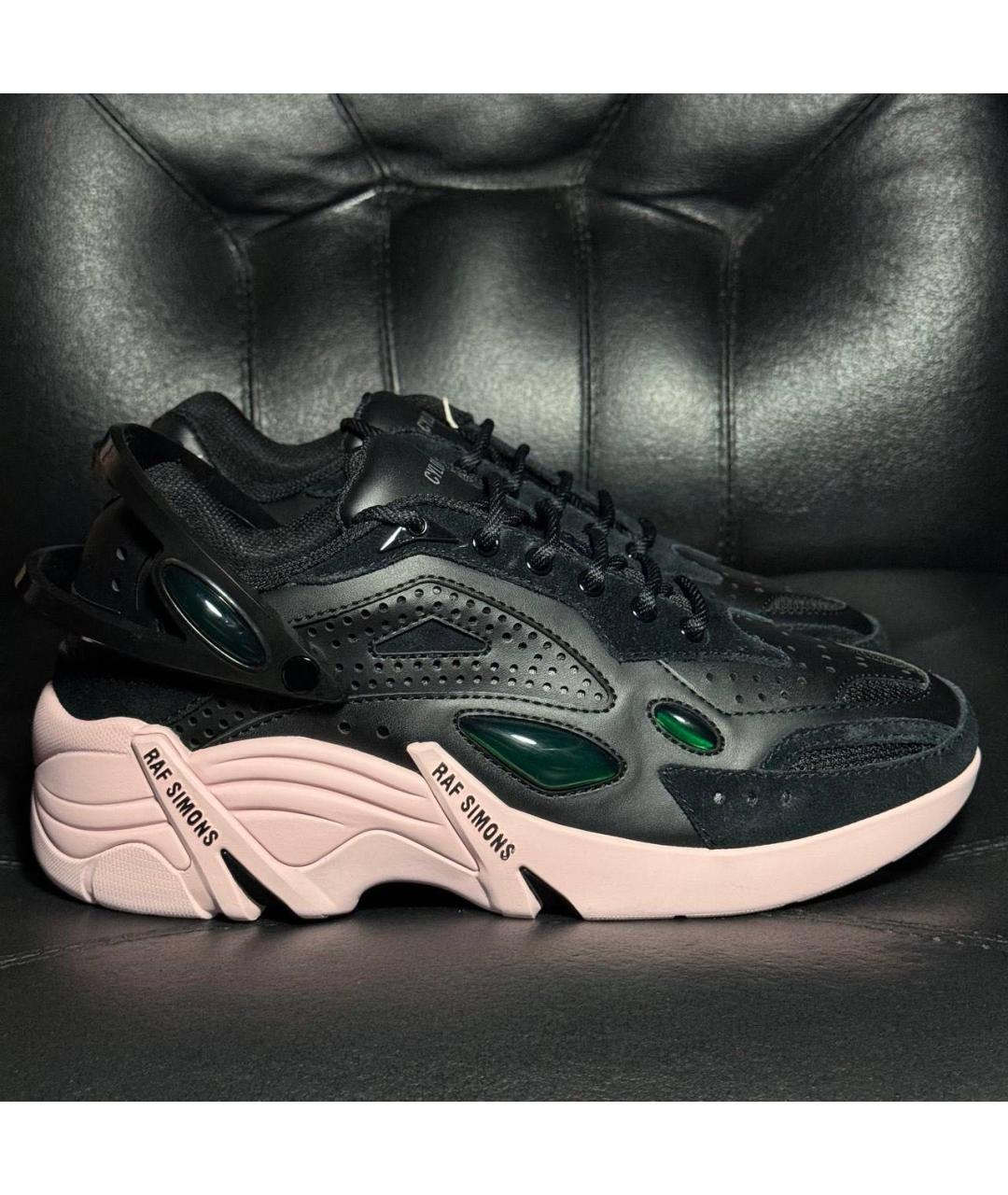 RAF SIMONS Черные текстильные кроссовки, фото 9