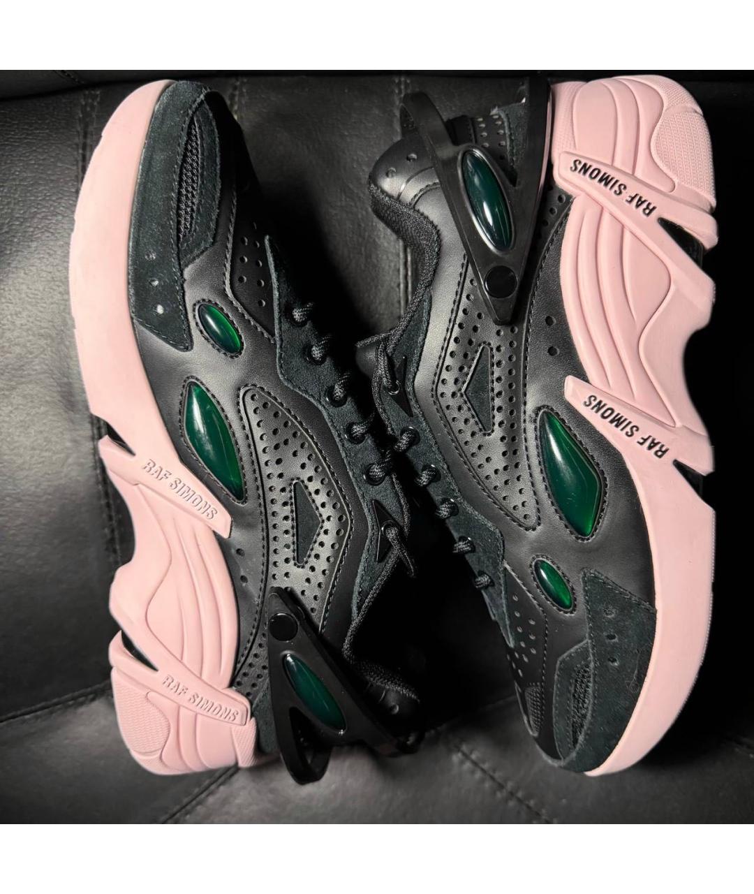 RAF SIMONS Черные текстильные кроссовки, фото 4