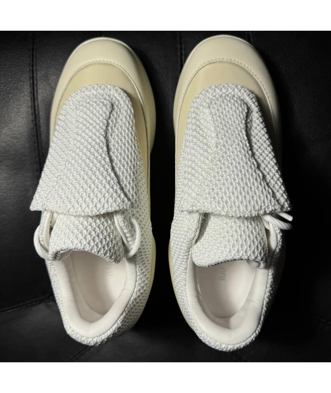 RAF SIMONS Бежевые текстильные кроссовки, фото 7