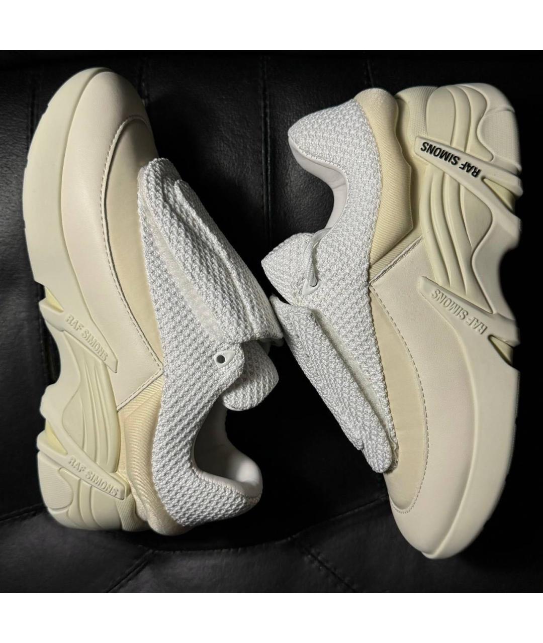 RAF SIMONS Бежевые текстильные кроссовки, фото 5